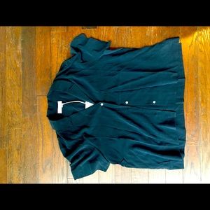 Everlane Black Silk Button Up